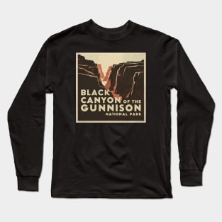 Vintage Black Canyon National Park Long Sleeve T-Shirt